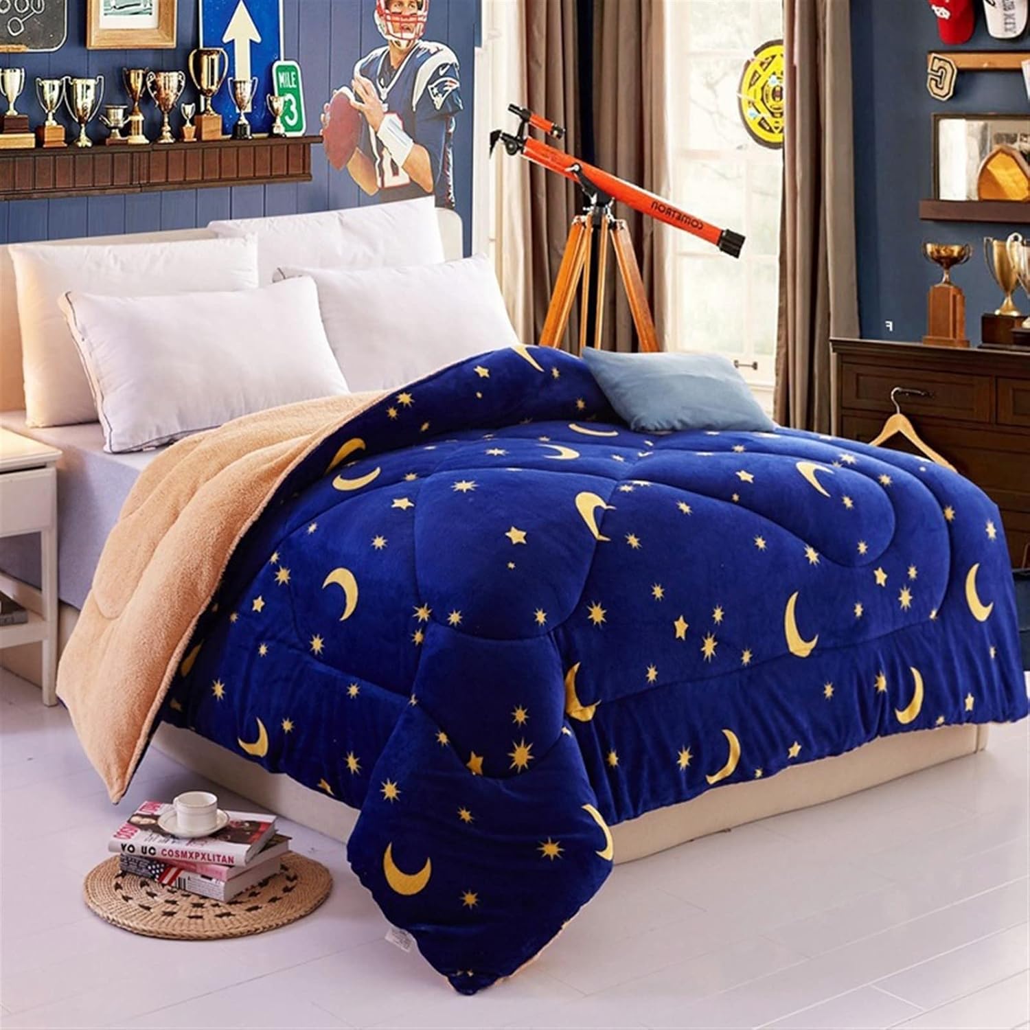 Winter Thicken Quilts Soft Warm Flannel Blankets Queen Size Lamb Wool Duvets Thick Comforters for Children Adults Home Bedding use Bedding (Color : J Size : 150x200cm) (K 150x200cm)