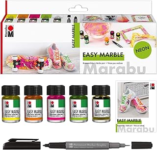 Marabu Marbling Paint Starter Set Neon 15ml