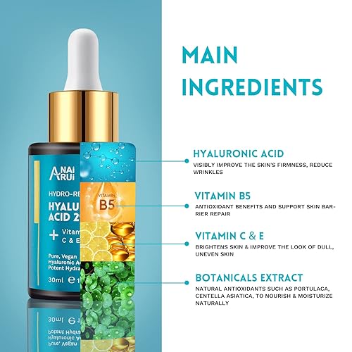 Miniatura 6 de ANAI RUI Turmeric Viamtin C Clay Mask Set-Rose Facial Mask-Avocado Green Tea Mud Mask.,Juego de máscara de arcilla +2% suero de ácido hialurónico