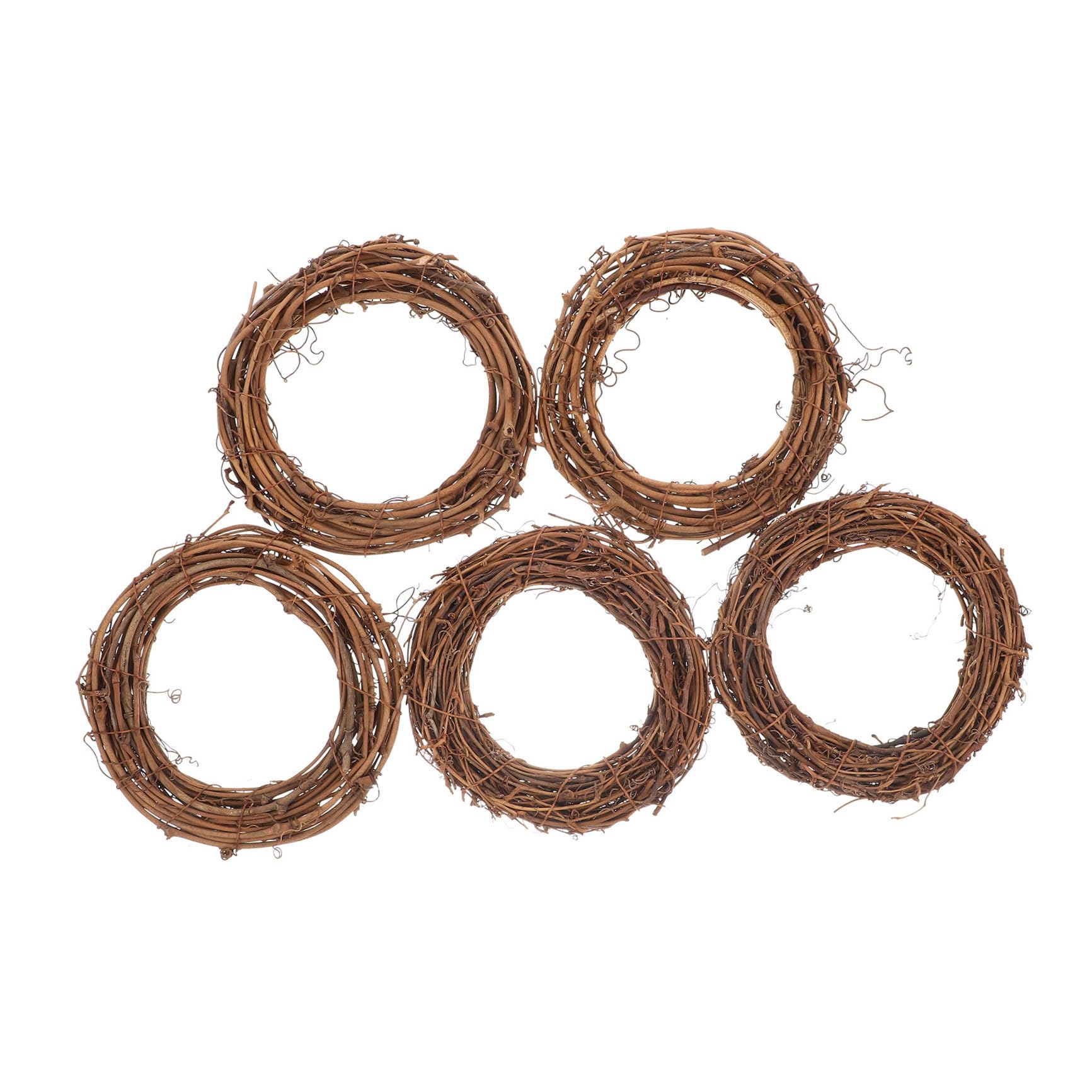 Bricolage de Noel couronne rotin x5 pour eviter les decos plastiques