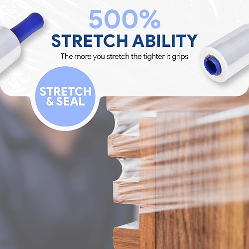 Miniatura 25 de International Plastics Co. Película elástica de plástico de 18 pulgadas 1200 pies 500% de capacidad de estiramiento