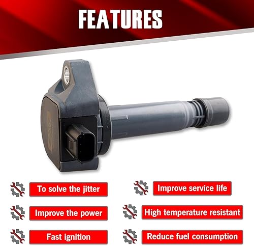 Vista 62 de Juego de 6 bobinas de encendido compatibles con Nissan Infiniti Maxima Quest Pathfinder Murano Altima Q50 QX60 FX35 3.5L V6 UF550