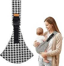 Baby Sling Carrier Toddler Sling, Baby Side Carrier with Thick Shoulder Straps-Adjustable, for Newborn Infant Toddler 3-36 Months, Breathable and Comfortable (Black-3, One Size)