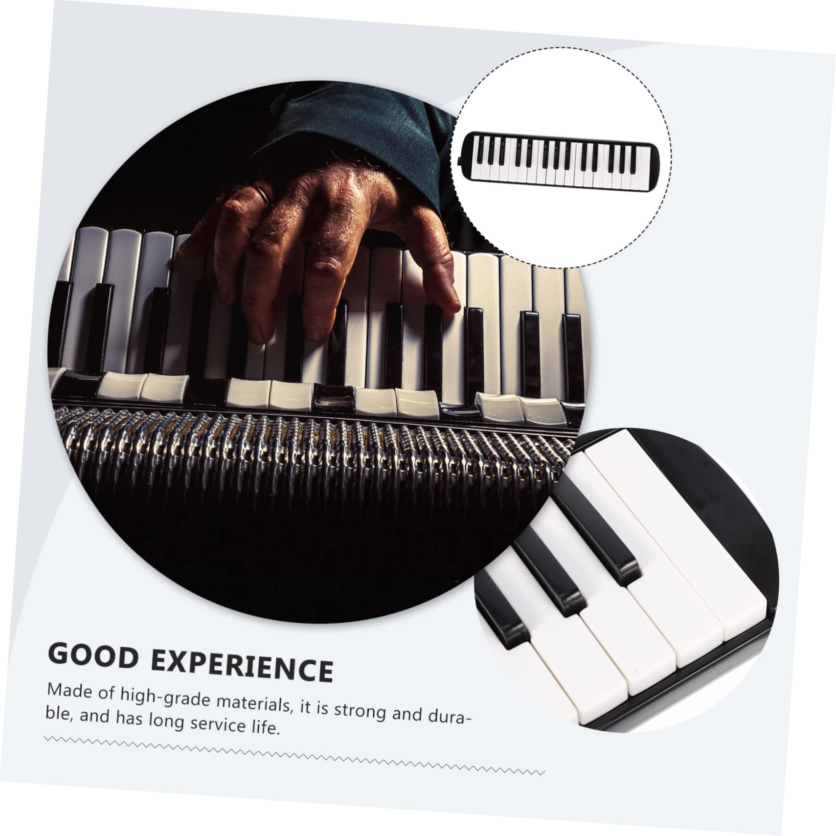 Melodica de Teclas para Adultos Instrumento Musical Portable para Principiantes y Desarrollo de Musicales