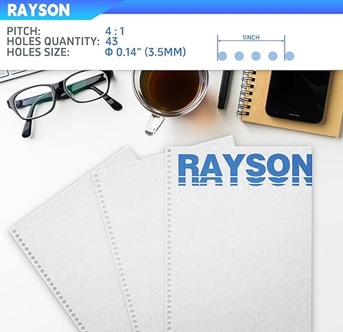 Miniatura 2 de Rayson Máquina obligatoria de bobina PD-1503, carpeta espiral de la echada 4:1 con el insertador eléctrico de la bobina para el tamaño máximo de la