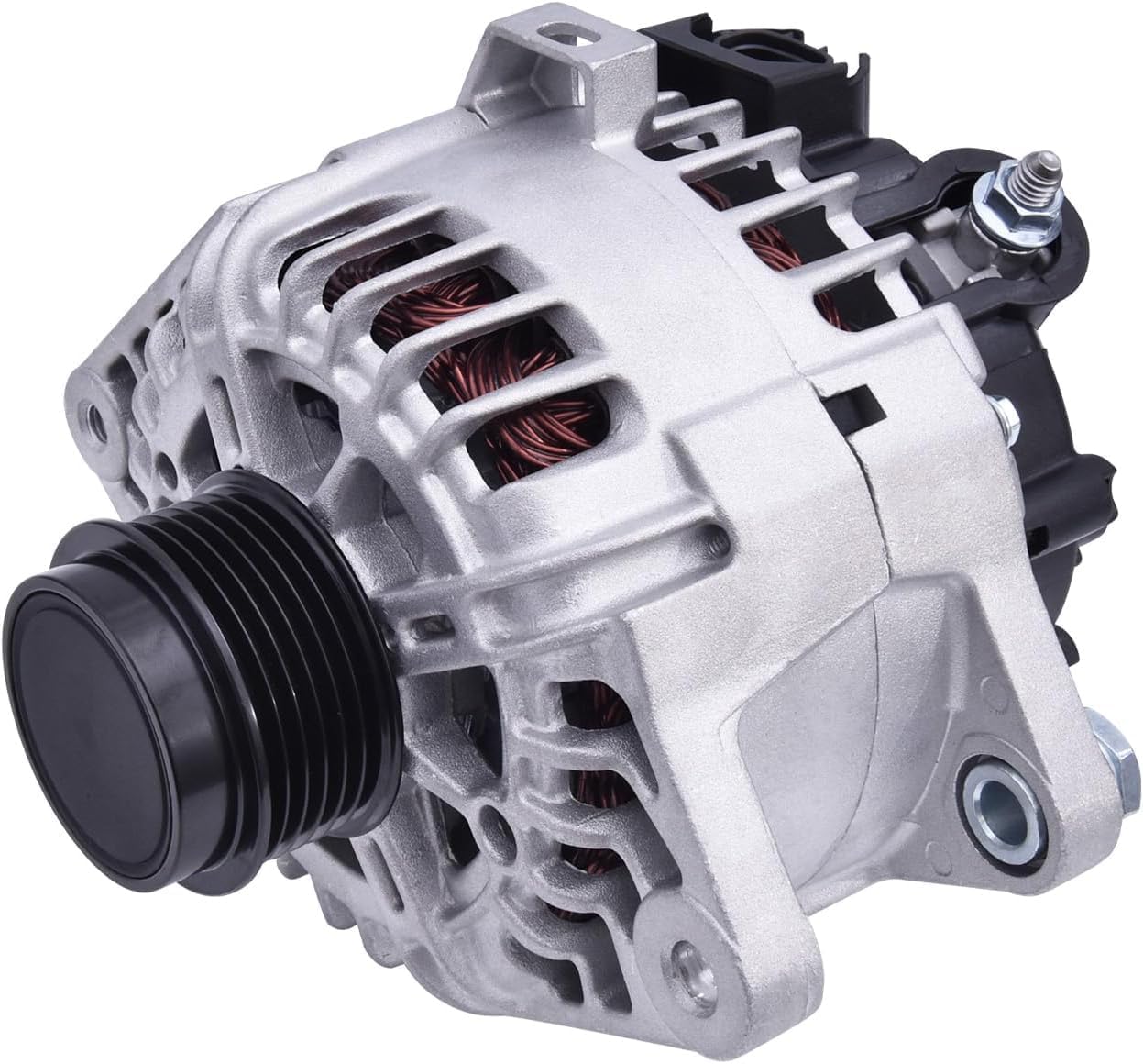 27060-0T240 Alternator Compatible with Toyota Corolla 2014-2019 L4 1.8L, 125Amp 12V CW 6 Groove Pulley Alternator 11776 104211-3300