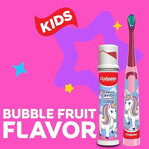 Miniatura 3 de Colgate Bomba de pasta de dientes de unicornio para niños, 4.4 onzas, paquete de 6