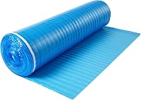 VEVOR 3mm Floor Underlayment 200 sq ft Roll, 3-in-1 Soundproof Moisture Barrier Padding with Tape for Laminate Wood Floors