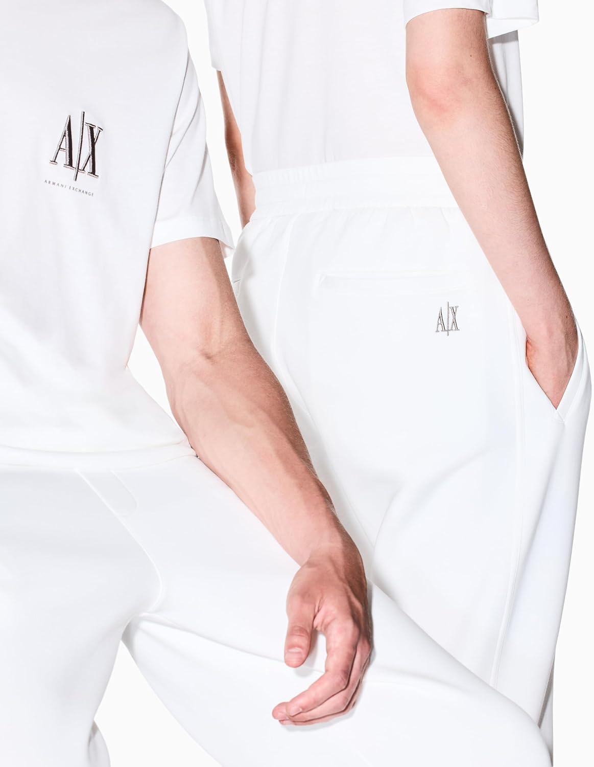 Armani Exchange Mens Stretch Cotton Icon Jogger - Image 5