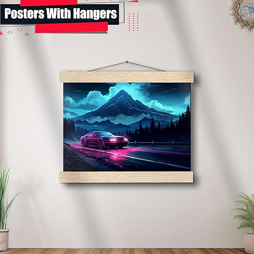 Miniatura 3 de Unique Synthwave Style Retro Art, 80s style art, framed poster print, guest room art, cool living room art, Framed Art Decor, Decor poster