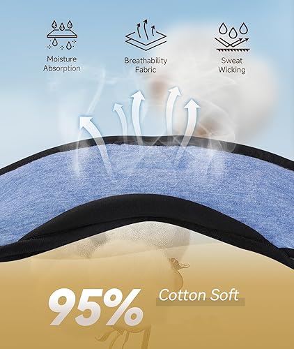 Miniatura 3 de TOPOINT - Auriculares inalámbricos con Bluetooth para dormir, con micrófono manos libres, tiempo de reproducción prolongado, color negro