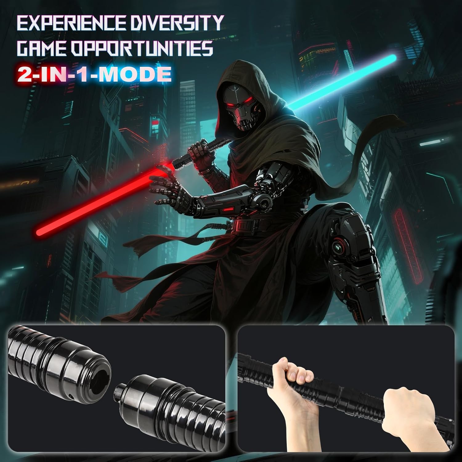 4 Pack Light Up Swords Saber for Kids,7 Colors Expandable Light Swords with FX Sound and Durable Plastic Handle,Halloween Dress Up Parties, Xmas Present, Galaxy Fighters and Warriors