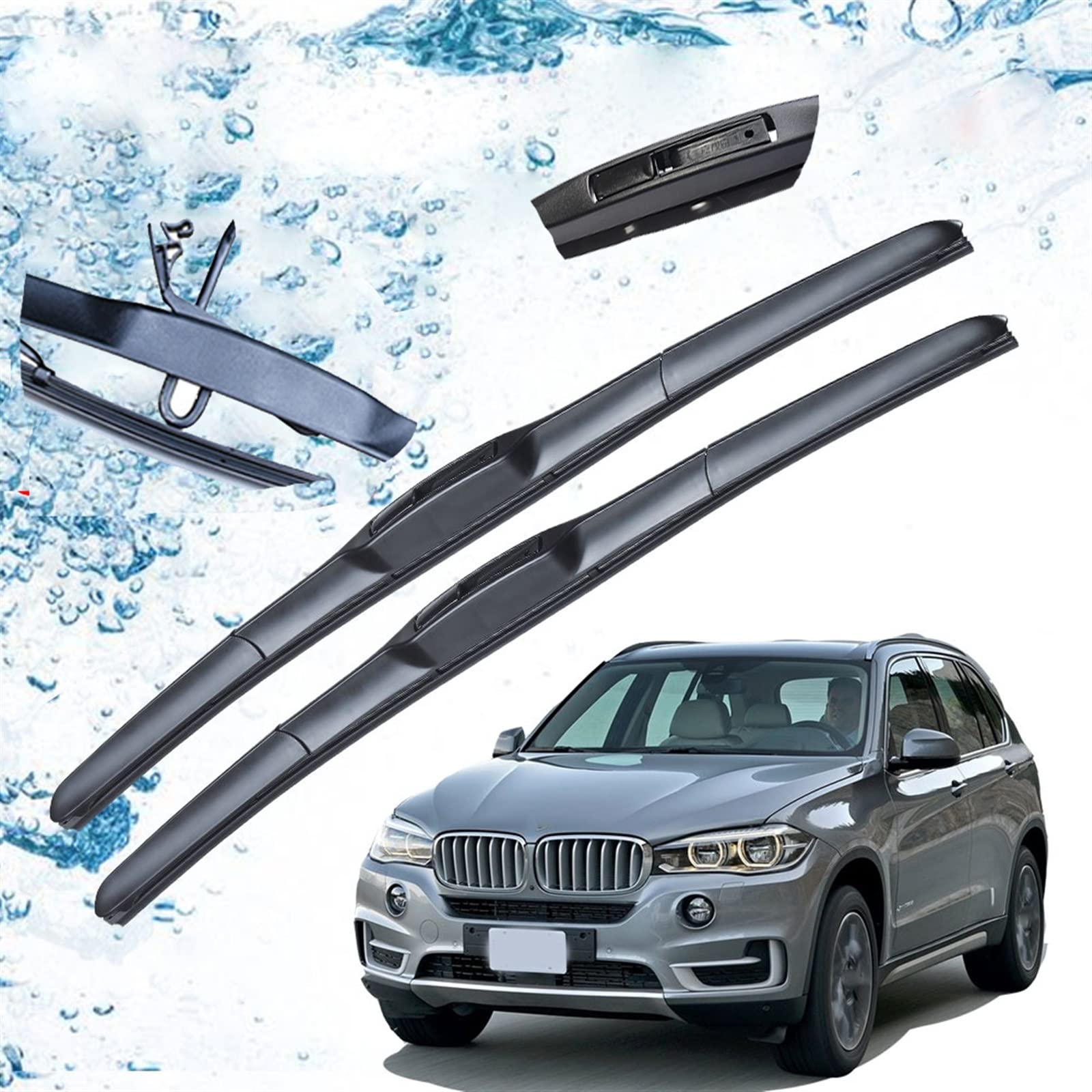 Balai d'essuie-glace X5 F15 2013-2018 accessoires pare-brise avant U J Hook