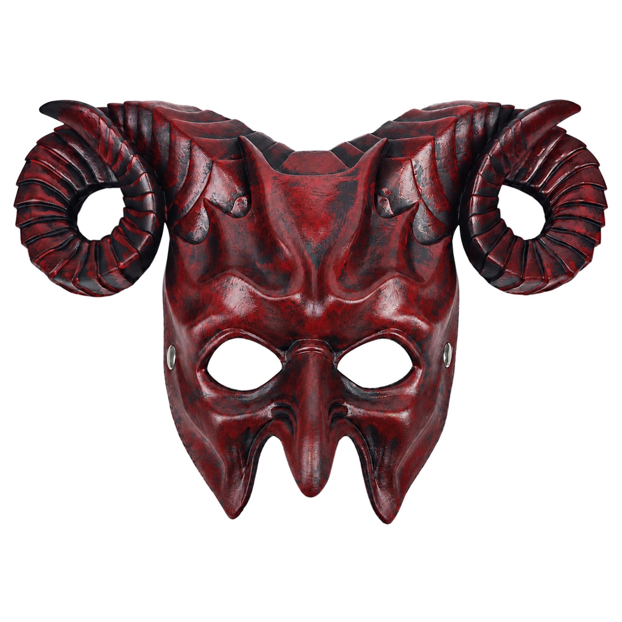 Alaxciax Devil Goat Horned Mask for Adults