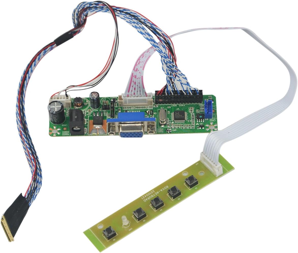 V.M70A VGA Controller Board Kit LVDS Driver for B173RW01 V0 B173RW01 V1 B173RW01 V3 LCD Screen