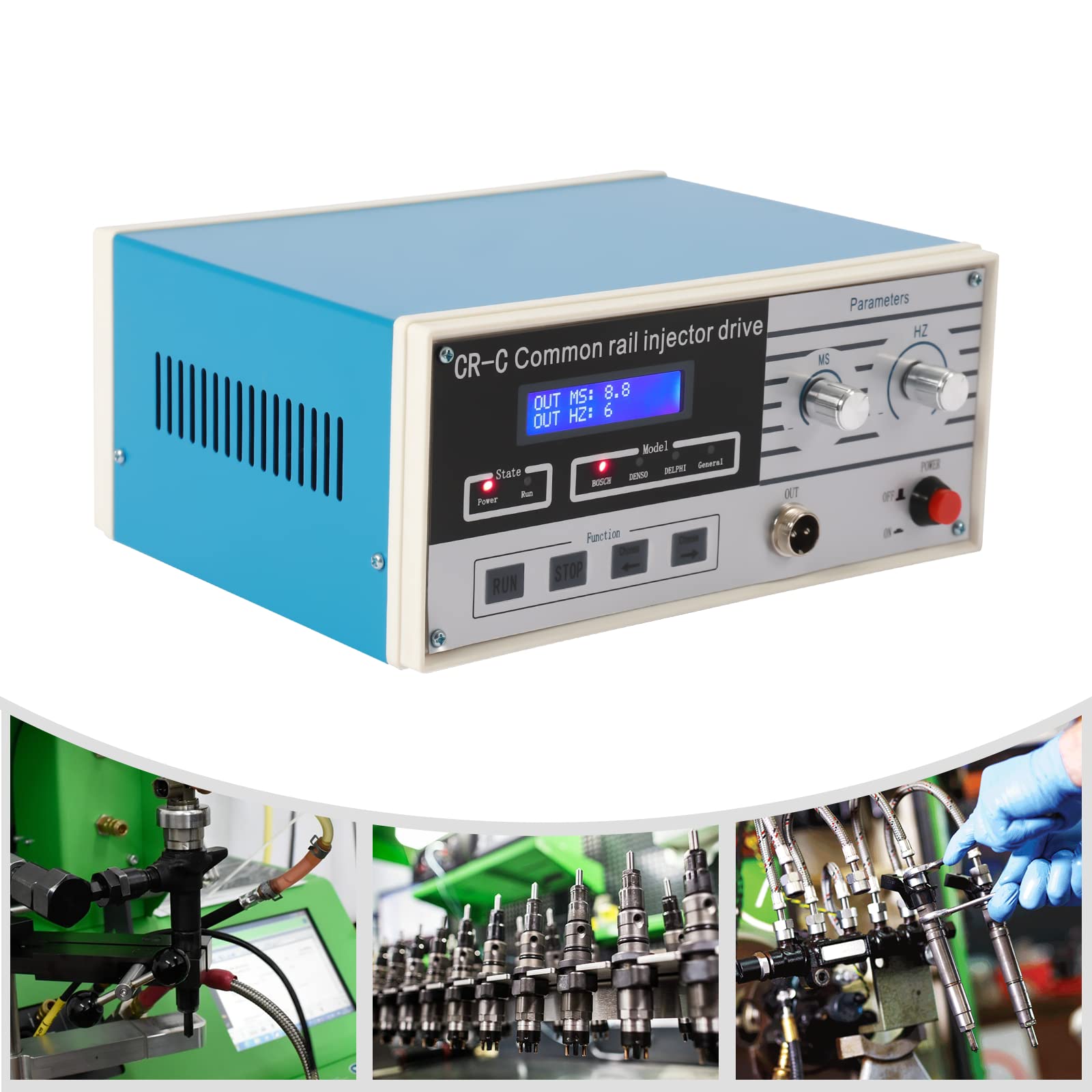 CR-C Common-Rail tester wtryskiwaczy, AC 220 V, wielofunkcyjne dysze wtryskowe Common-Rail do testowania i naprawy wtryskiwaczy samochodowych