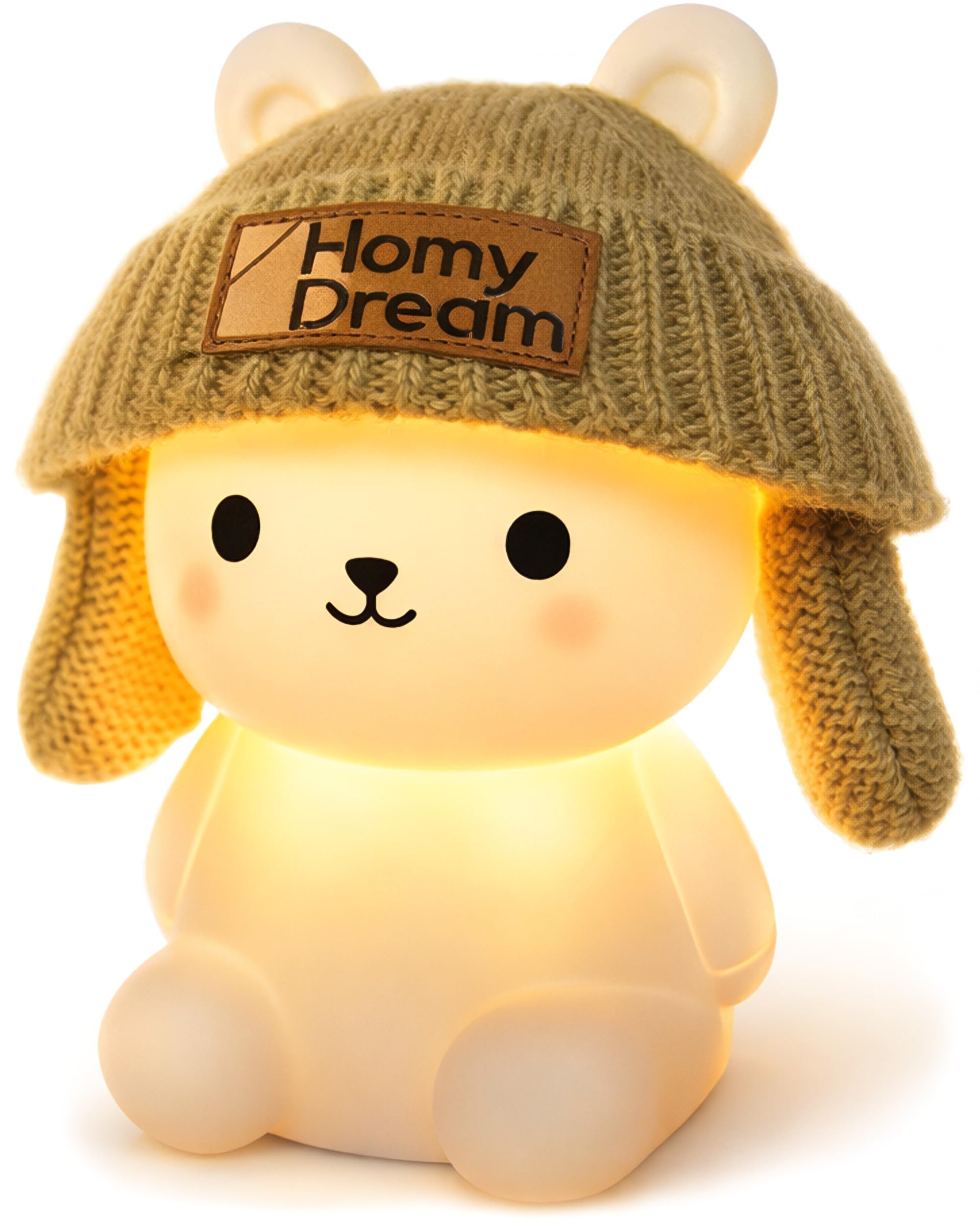 Baby LED Night Light, 8 Colors, USB Rechargeable, Soft Silicone