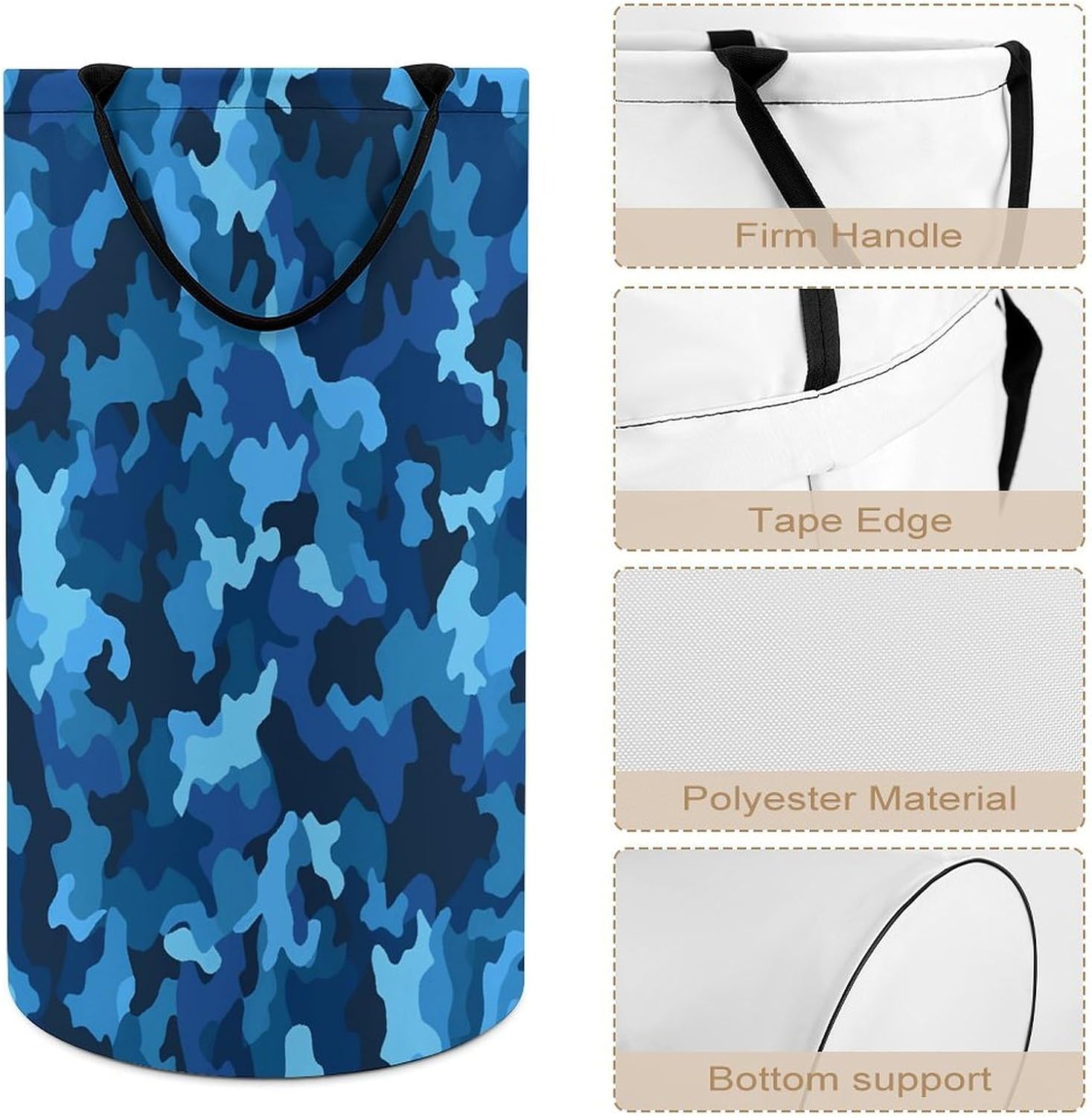 Dirty Clothes Basket Extra Large 110l Open Top Laundry Hamper With Portable Carry Handles, Foldable Waterproof Clothes Basket Spacious Laundry Bag For Bedroom Bathroom Laundry Room Dorm