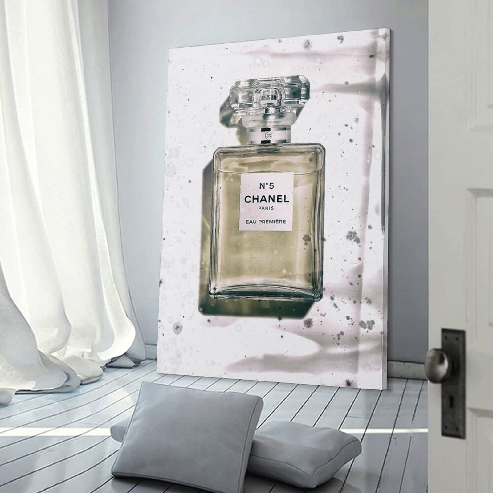 Amazon.com: Chanel No 5 Perfume Bottle Art Poster Canvas Art