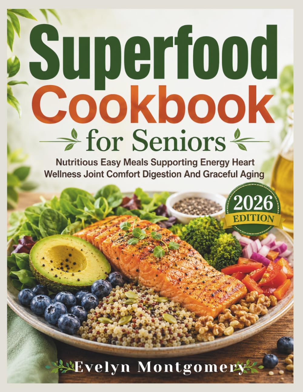 Superfood Cookbook for Seniors: Nutritious Easy Meals Supporting Energy Heart Wellness Joint Comfort Digestion And Graceful Aging
