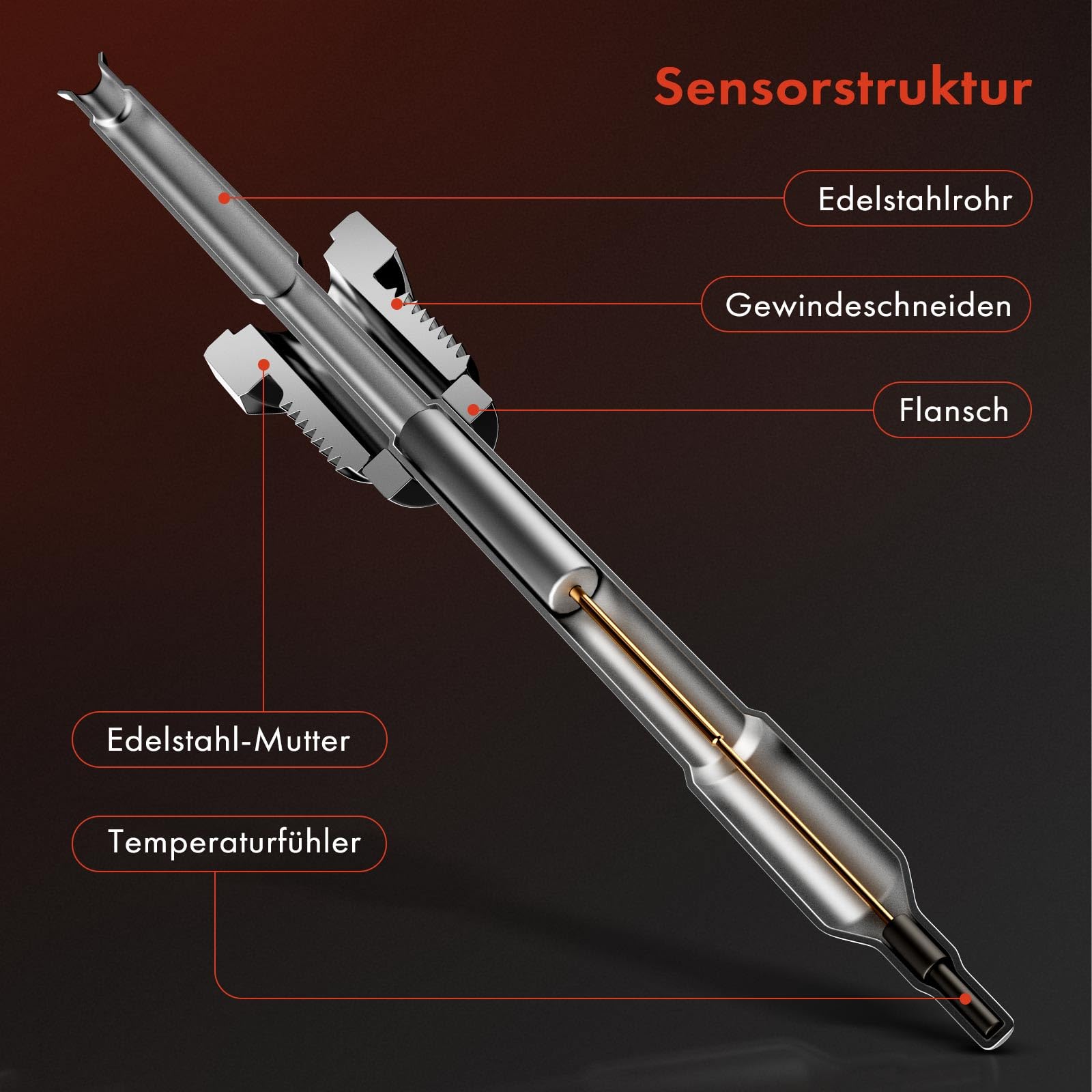 Sensore Egf Frankberg Sensore Temperatura Gas Di Scarico Frankberg - 6