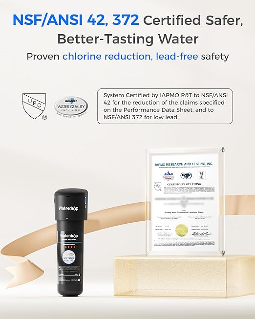 Sistema de filtro de agua Waterdrop WD-10UB bajo mesada con grifo miniatura 4