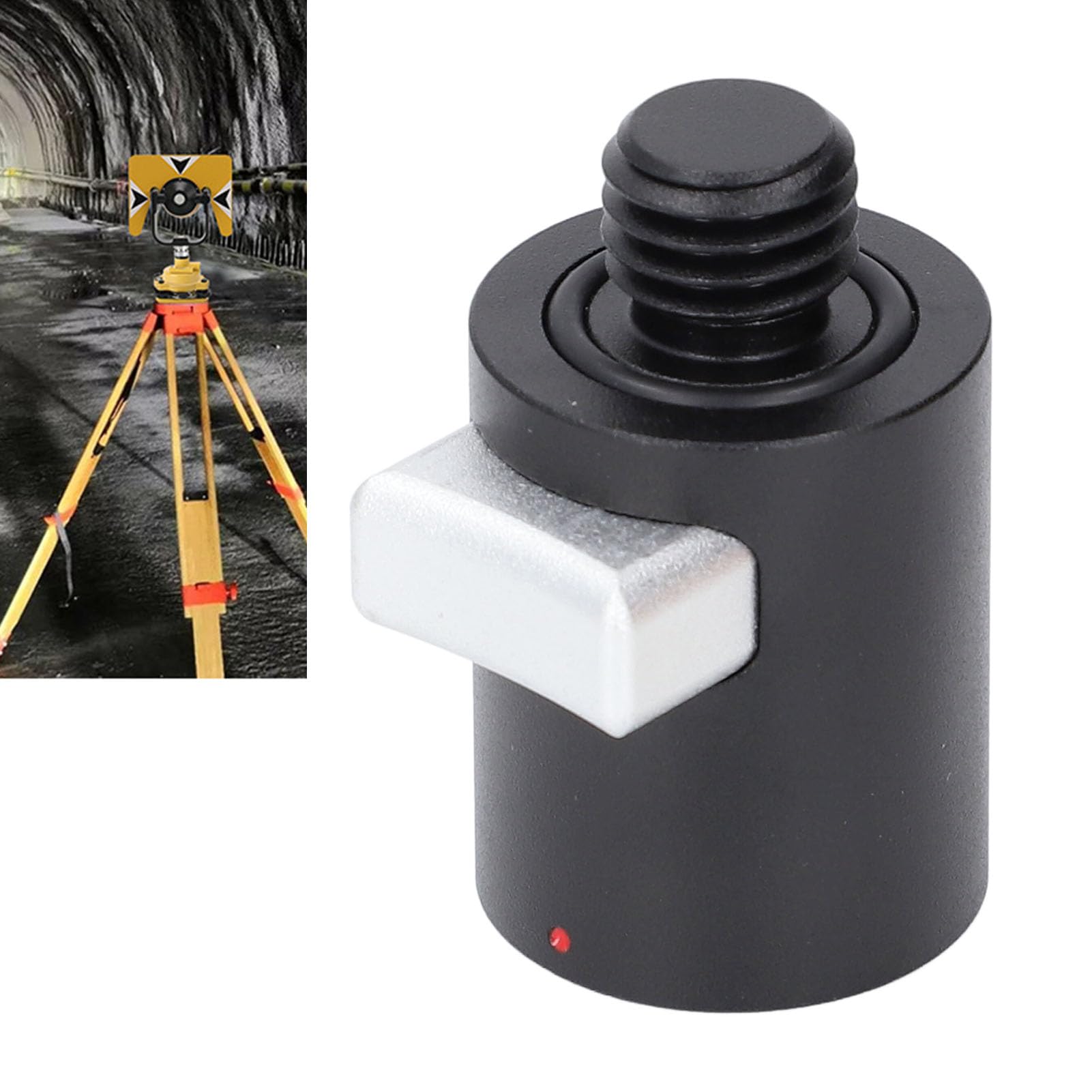 Luocute Adapter do Stalówki QRA02, Gwint 5/8 Cala X 11 | Adapter do szybkozłączki GPS z aluminiowej stali stopowej 40 mm do prętów pryzmatycznych, łączniki podstawy stacji RTK