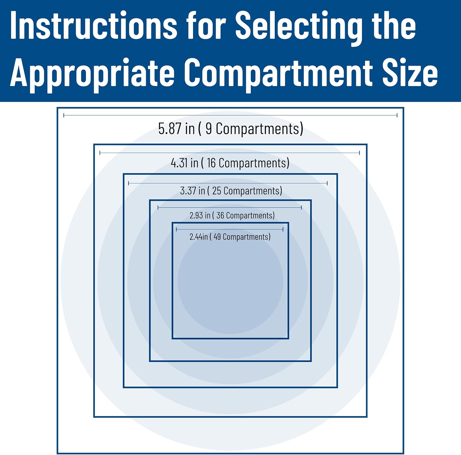 Carlisle FoodService Products RE3614 OptiClean Divided Glass Rack Extenders, Set of 6 (36-compartments, Polypropylene, Blue)