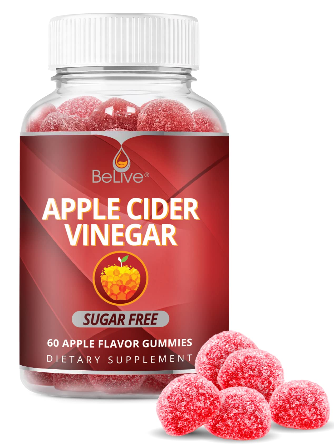 Apple Cider Vinegar Sugar Free Gummies Great for Digestion & Healthy