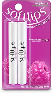 Softlips Raspberry Lip Balm with Green Tea Extract 2-Pack with SPF 20 - ...
