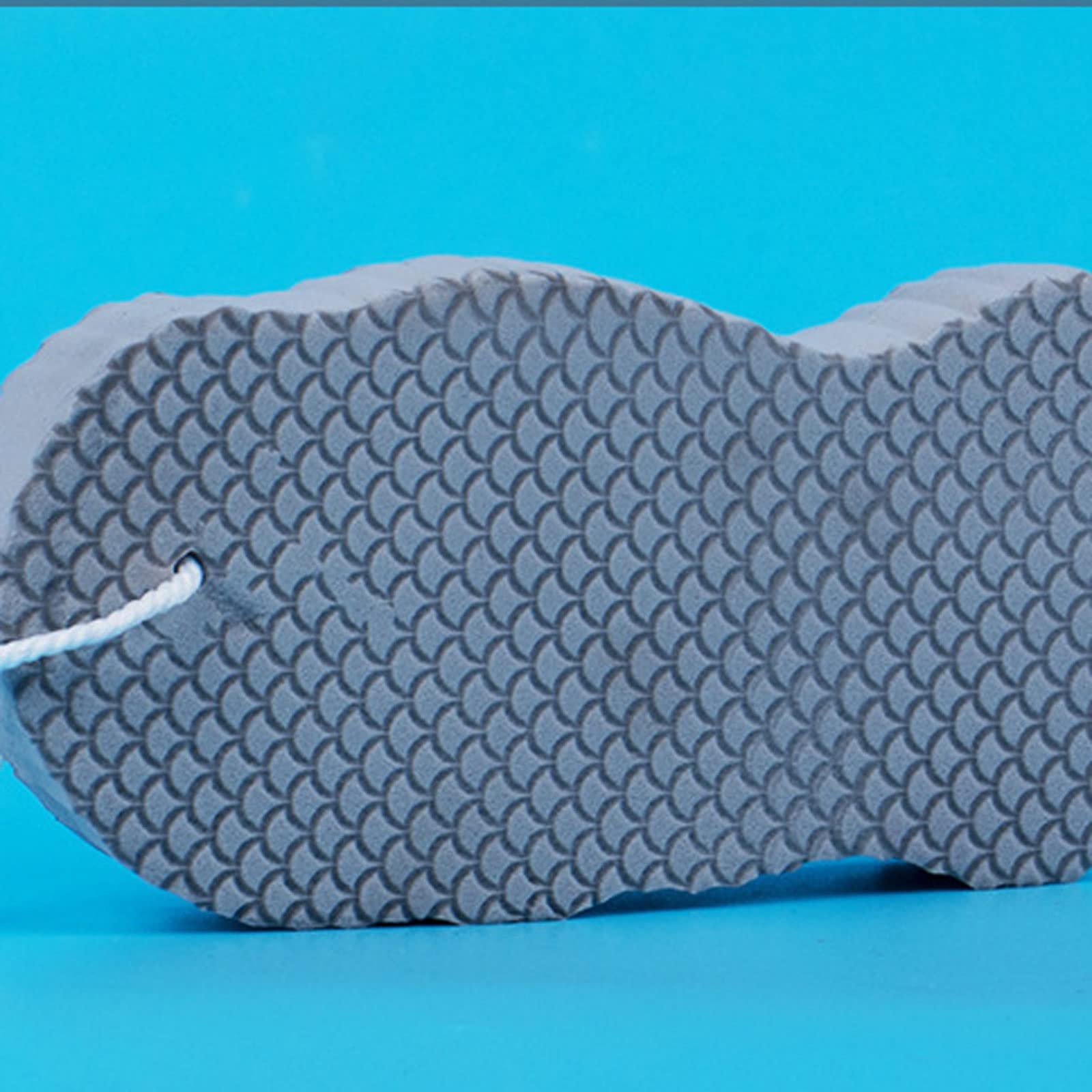 Esponja suave de cepillado en seco, exfoliante para baño, esponja exfoliante, cepillo de ducha, limpiador de piel corporal, removedor de piel muerta (Grau)