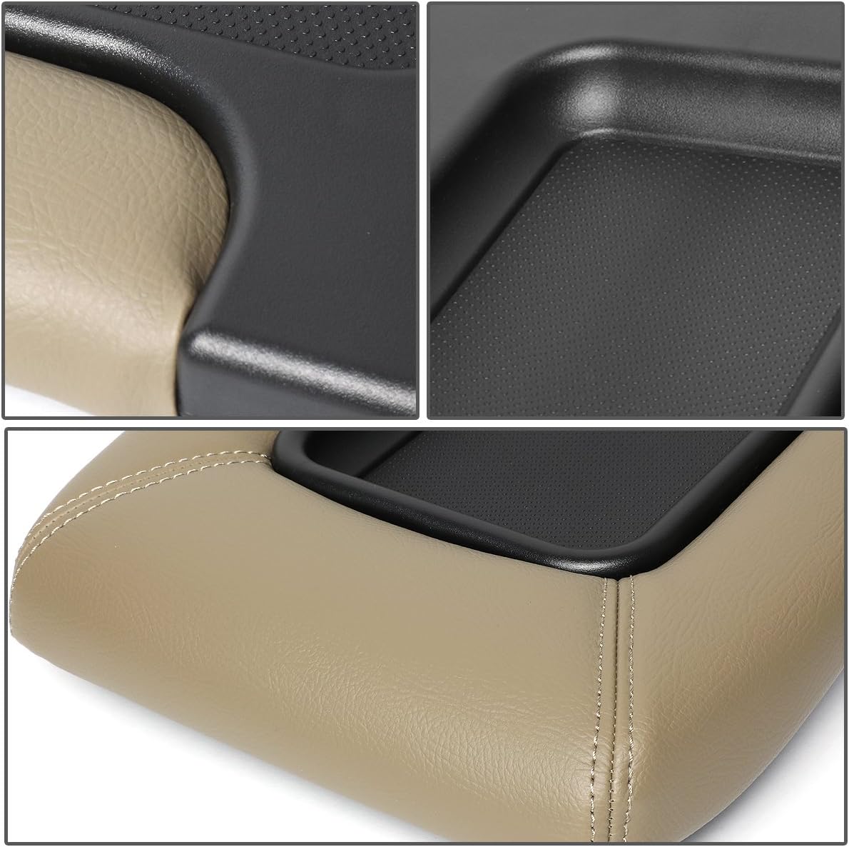 DNA MOTORING GECS-001-YE Center Console Lid Kit Arm Rest Latch [for 01-07 Silverado/Sierra],Beige