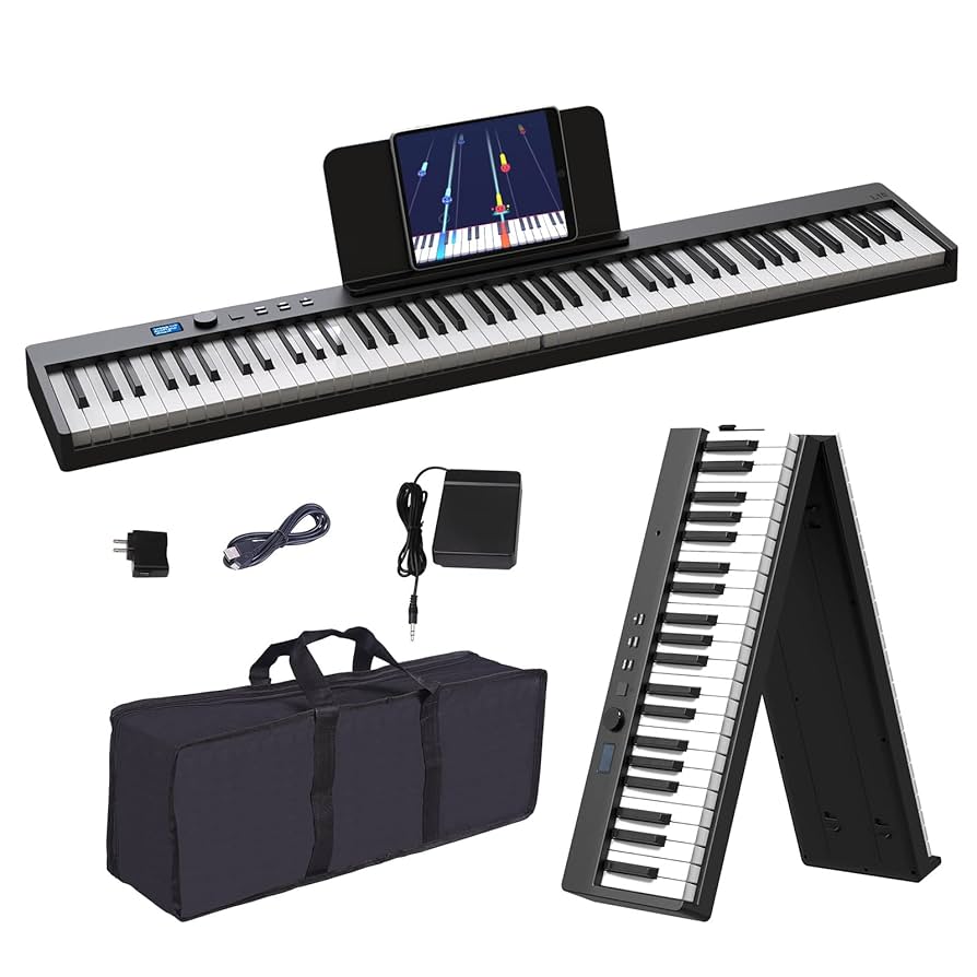 Amazon.com: KONIX Foldable Piano Keyboard, 88 Key Full Size