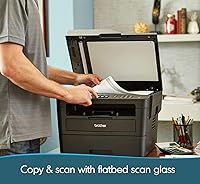 Vista 7 de Brother MFC-L2750DW Impresora láser monocromática todo en uno con impresión inalámbrica, automática de 2 caras, copia de escaneo de impresión, 2400