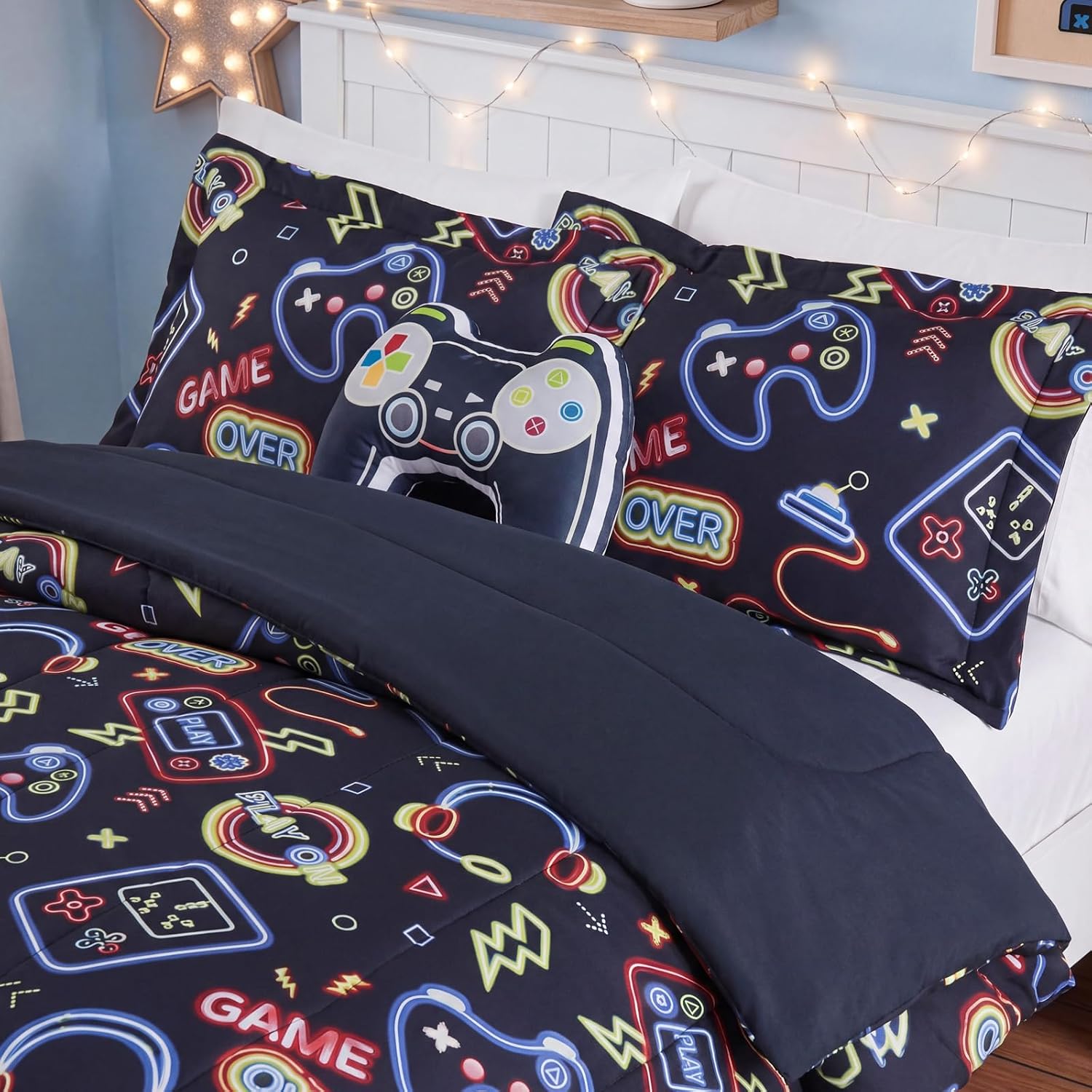 Twin Bedding Sets for Boys - 3 Pieces Gamer Bedding Twin Comforter Set image 4