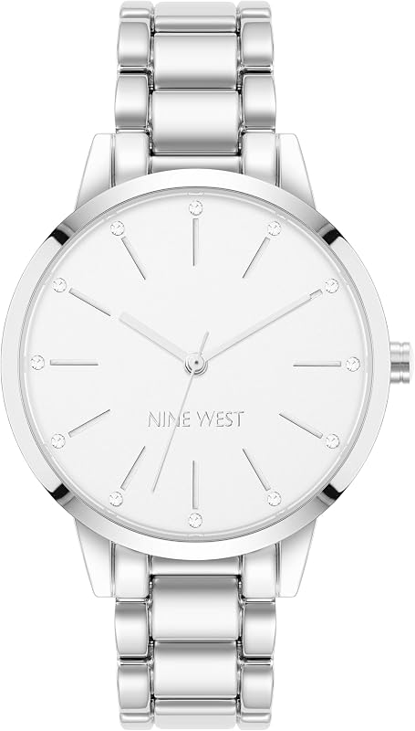 Reloj de pulsera con detalles de cristal para mujer Nine West