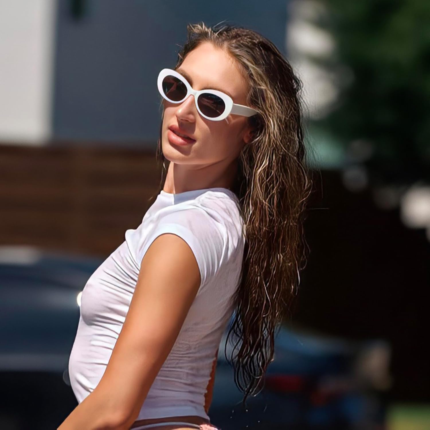 ZENOTTIC Polarized Sunglasses Women Oval: Trendy Shades for Ladies - Retro Classic Sun Glasses UV400 Protection - Image 2