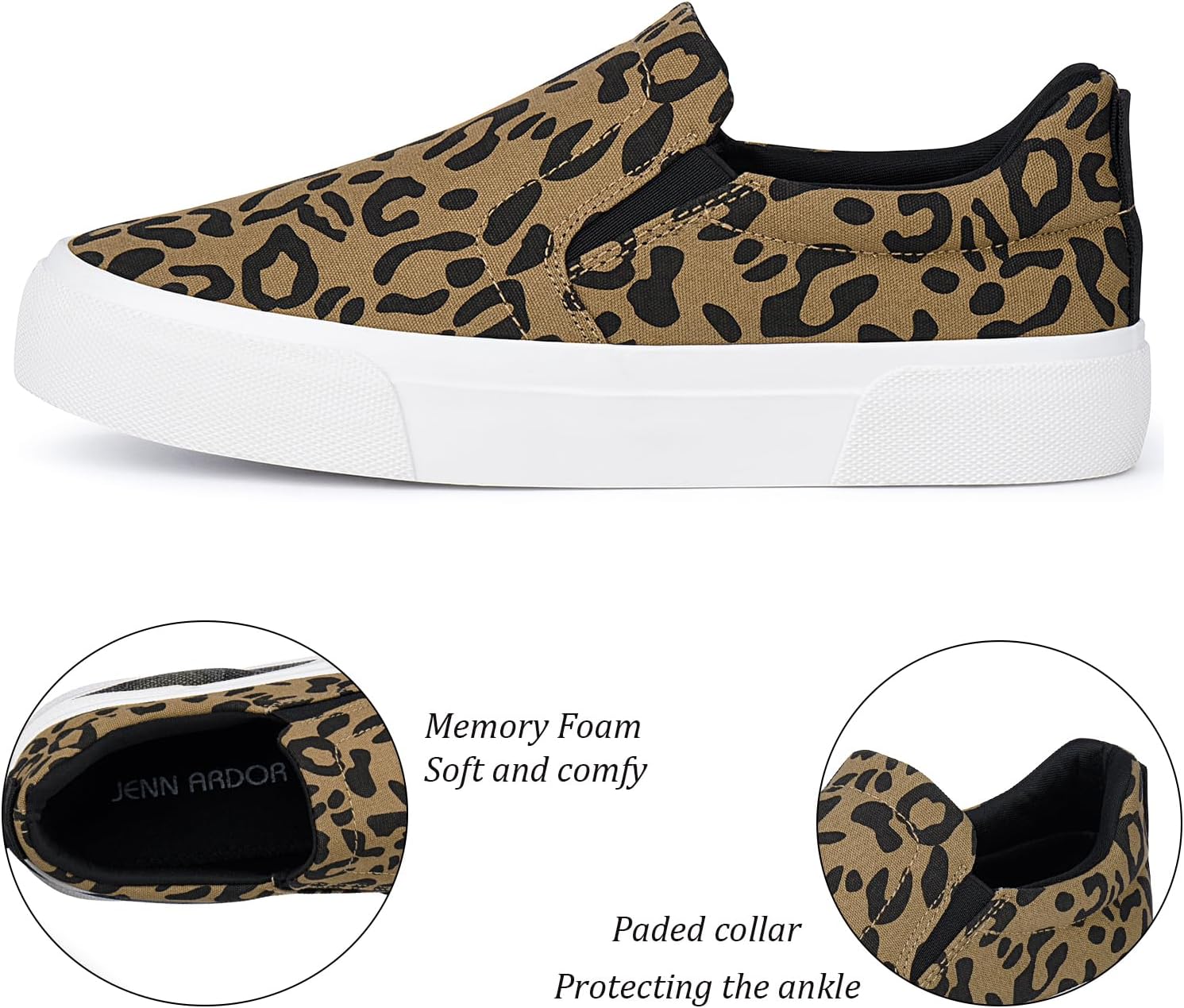 JENN ARDOR Womens Slip On Sneakers Perforated/Quilted Casual Shoes Fashion Walking Flats - Image 5