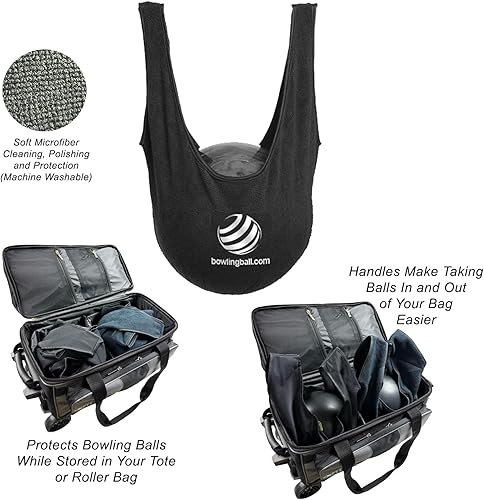 Miniatura 2 de bowlingball. com limpiador gigante lavable del pulidor de la bola de bolos de la microfibra ver vio