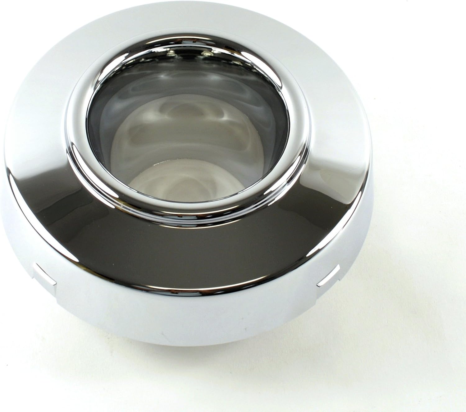 New 4x4 Open Front Wheel Chrome Center Caps Pair Set of 2 Replacement for 1999-2004 Ford F350 Super Duty Dually (Dual Rear Wheel)