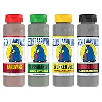 Vista 15 de Secret Aardvark Paquete variado de salsa picante – Escorpión rojo, ajo borracho y salsa picante habanero, bajo en carbohidratos, salsa picante