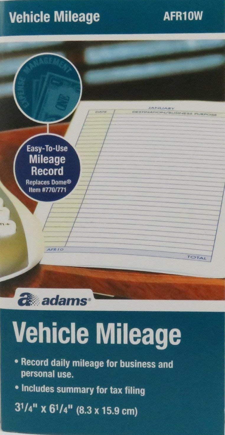 Adams AFR10W Mileage Journal - 2 Pack      Office Product