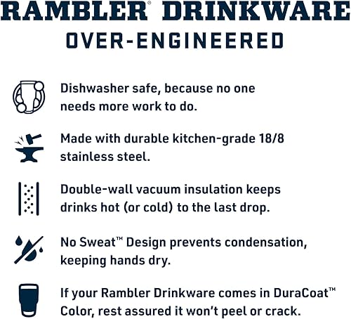 Miniatura 4 de YETI Rambler - Botella de 18 onzas, aislada al vacío, de acero inoxidable con tapa con pajilla, cangrejo rey