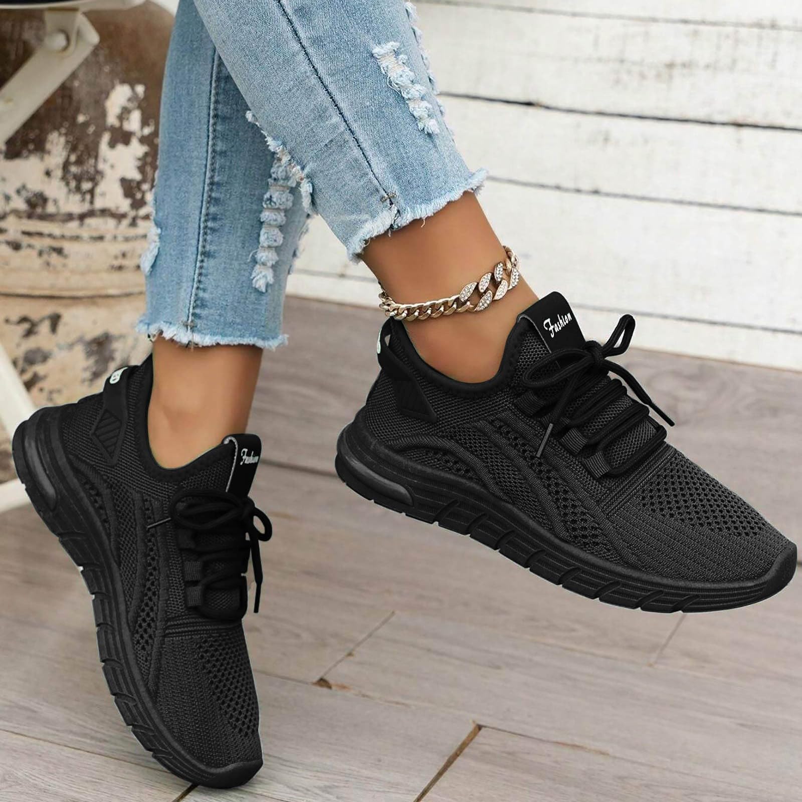 Zapatillas deportivas para mujer, cómodas, suaves, tejidas, ligeras, zapatillas de correr para calle, zapatillas de tenis transpirables, para el tiempo libre