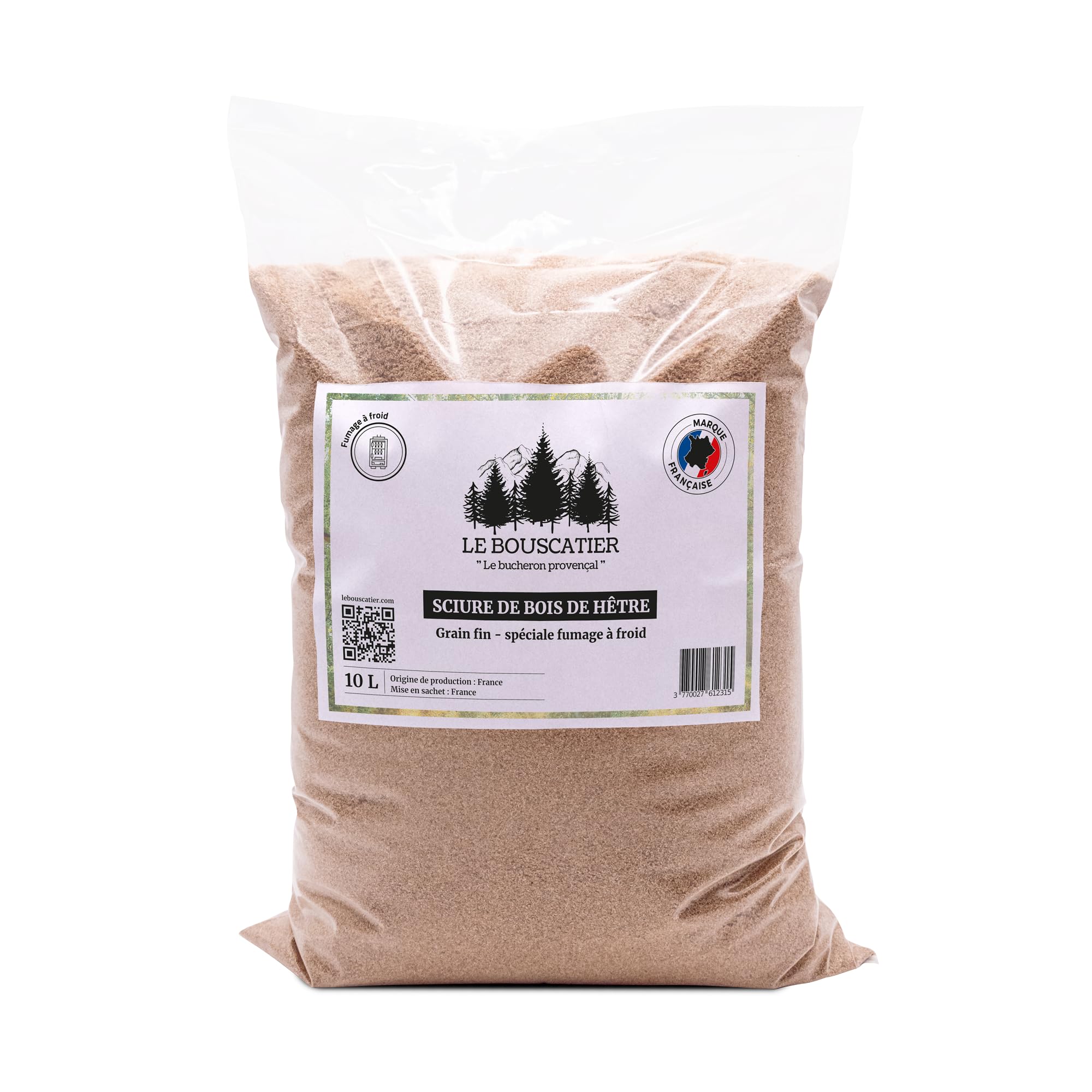 Bag of smoking sawdust 100% beech premium quality, ideal for cold smoking – 2.5 kg