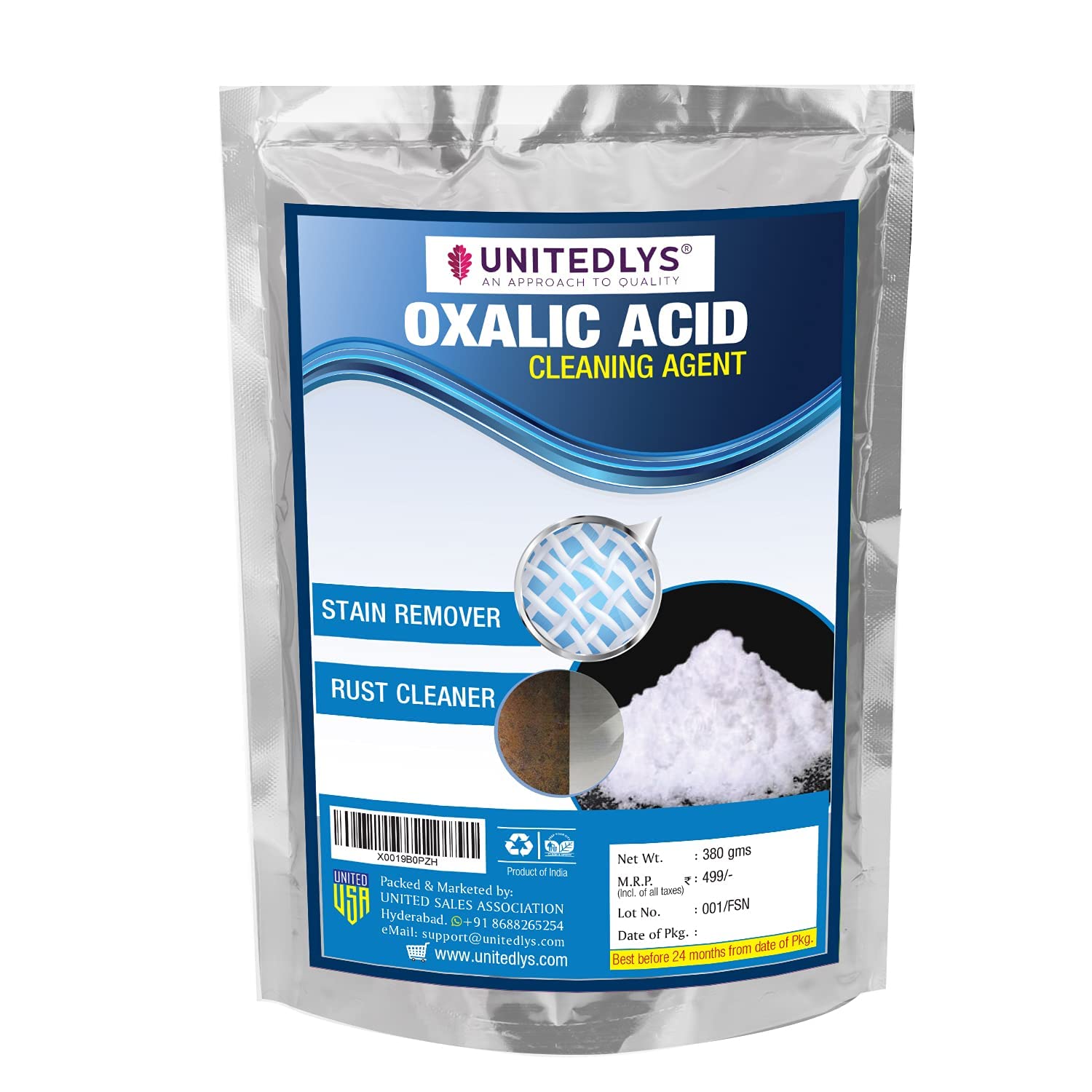 Unitedlys® Oxalic Acid Powder AllPurpose Tiles, Granite, Stains