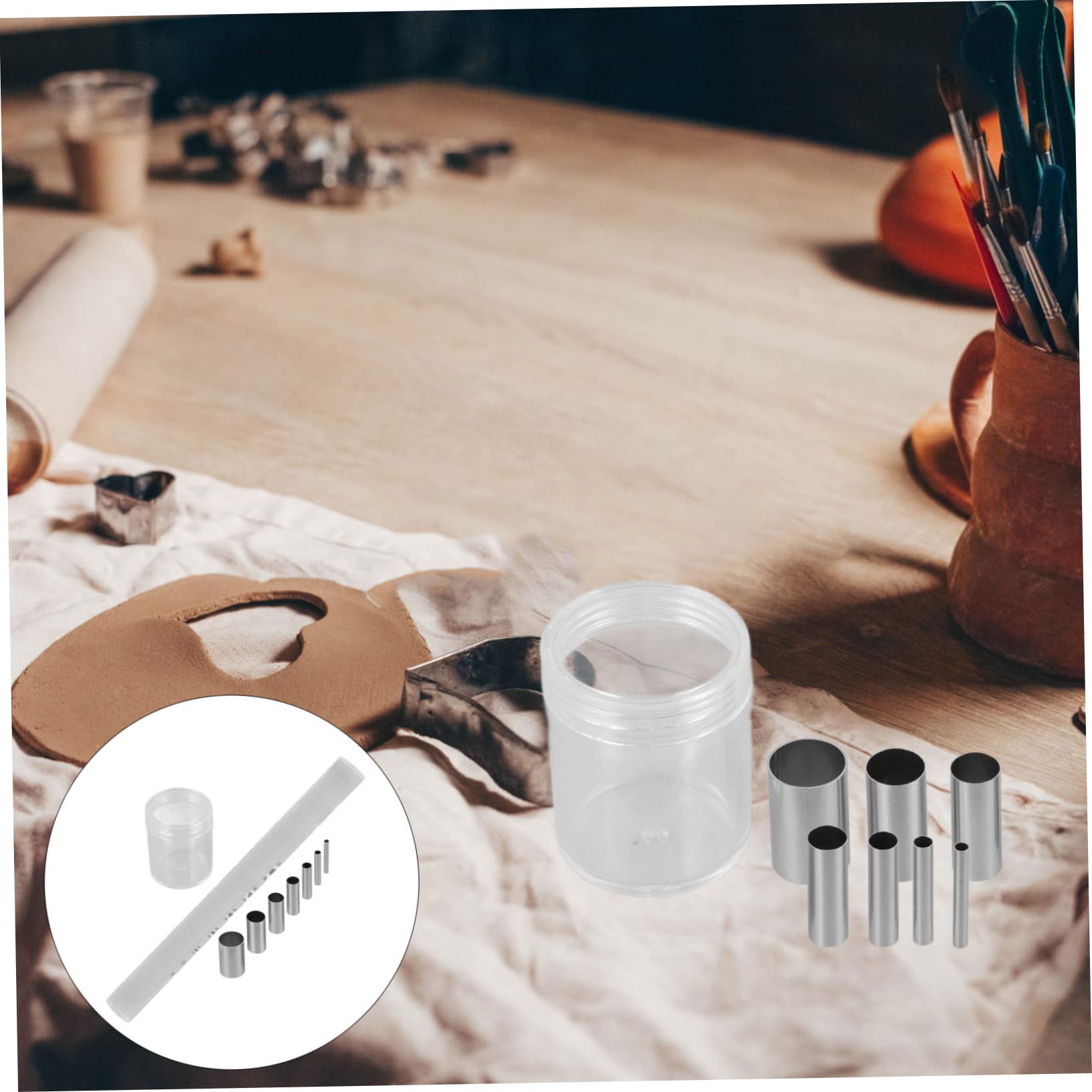EXCEART 4sets Strumenti per Scolpire Argilla Inossidabile per Creazioni Ceramica e Modellazione Utensili Leggeri e Pratici per Lavori