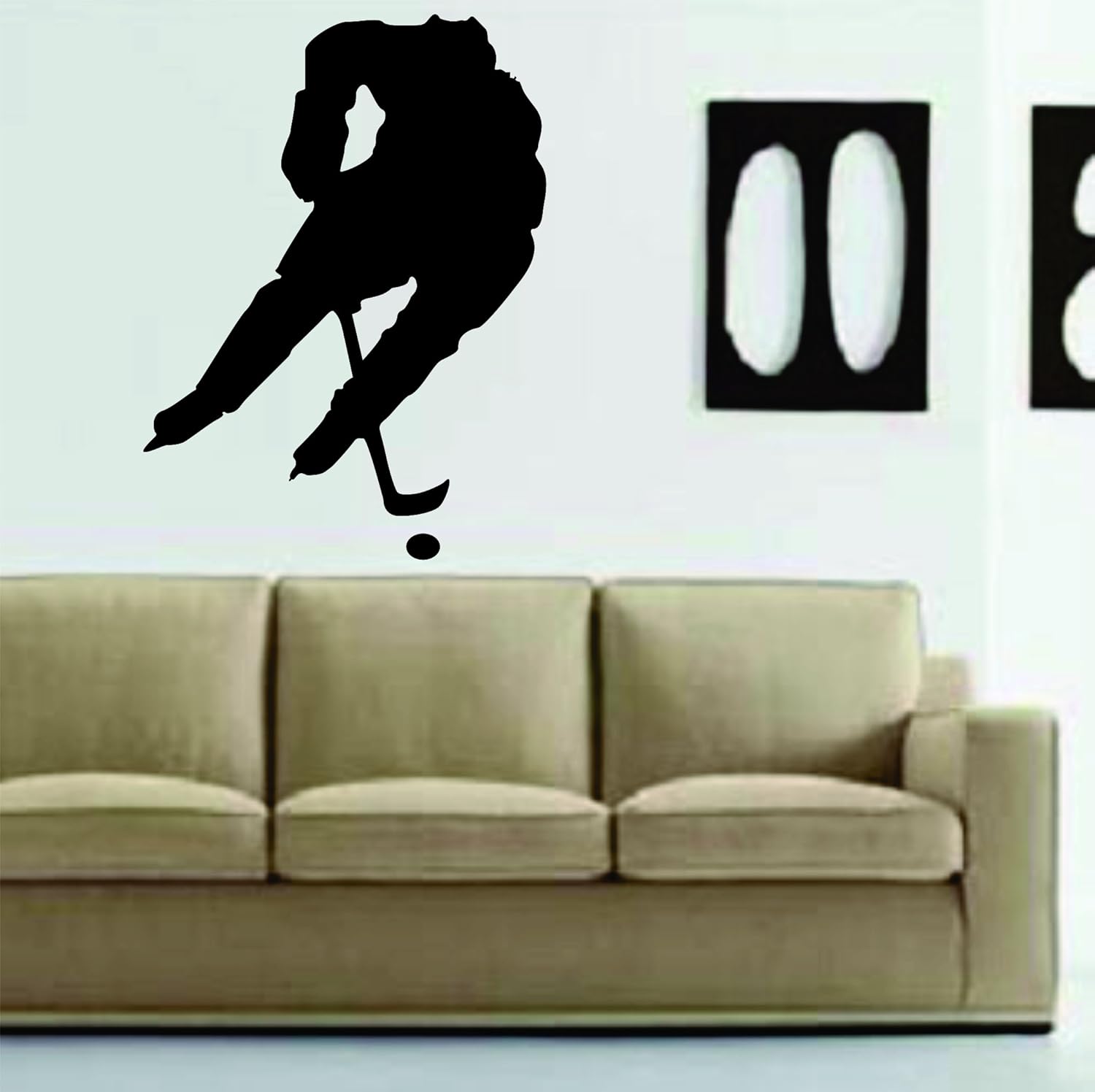 Ice Hockey Player Version 2 Decal Sticker Wall Mural Art Graphic Sports Teen Kid Nursery