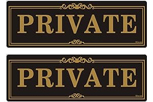 Private Door Signs Office Business Commercial Restaurant Hotel Privacy Signs 9x3