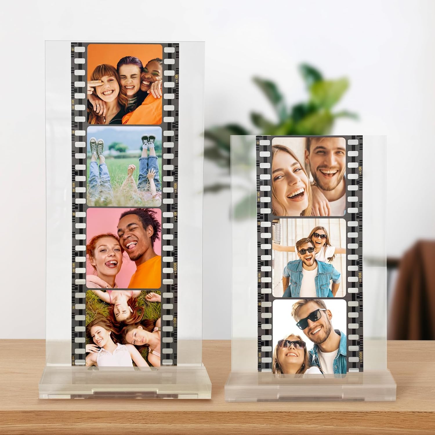 Transparent Gift Placa Personalizada Con Fotos Carrete. Cuadro de Metacrilato. Placas Personalizadas con Foto. Regalos Originales para Mujer y Hombre. Regalos de Cumpleaños, Navidad. Decoración Hogar